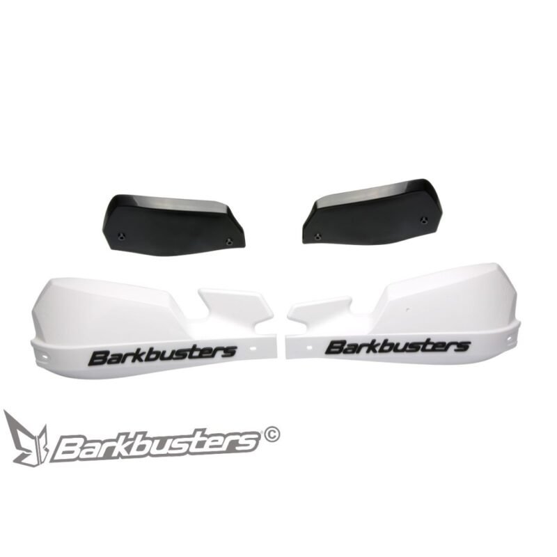 Barkbusters VPS Plastic Guards Only - WHITE (with deflectors in BLACK)