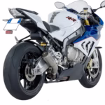 SC project Cr-t exhaust Titanium with stoneguard grid for BMW S 1000 RR 2015-2016