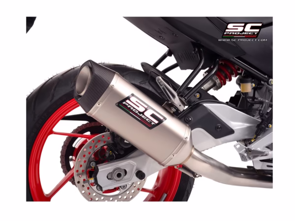 SC project SC1-S titanium 2-1 stainless Steel full exhaust System for Aprilia RS 457 2024-2025